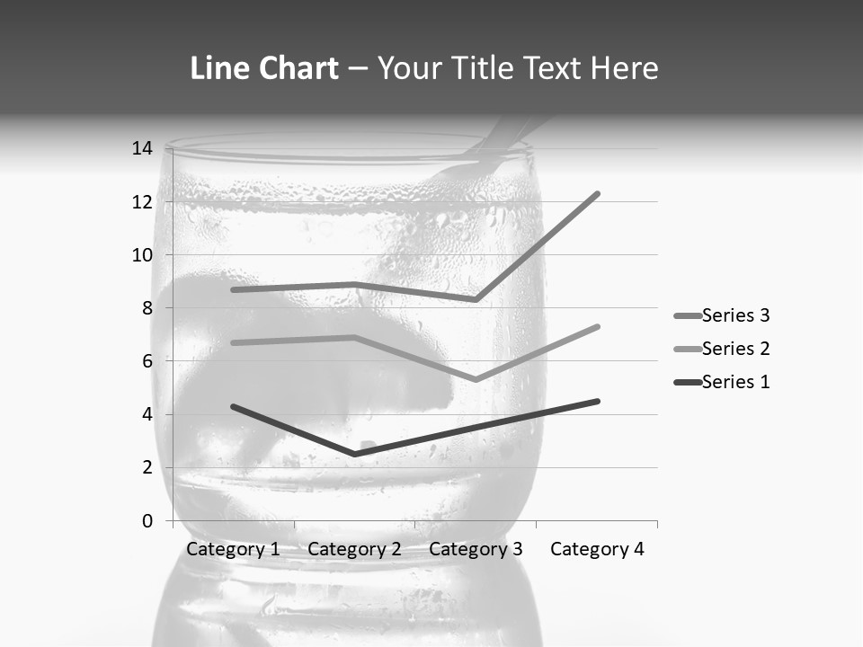 A Glass Of Water With A Spoon In It PowerPoint Template