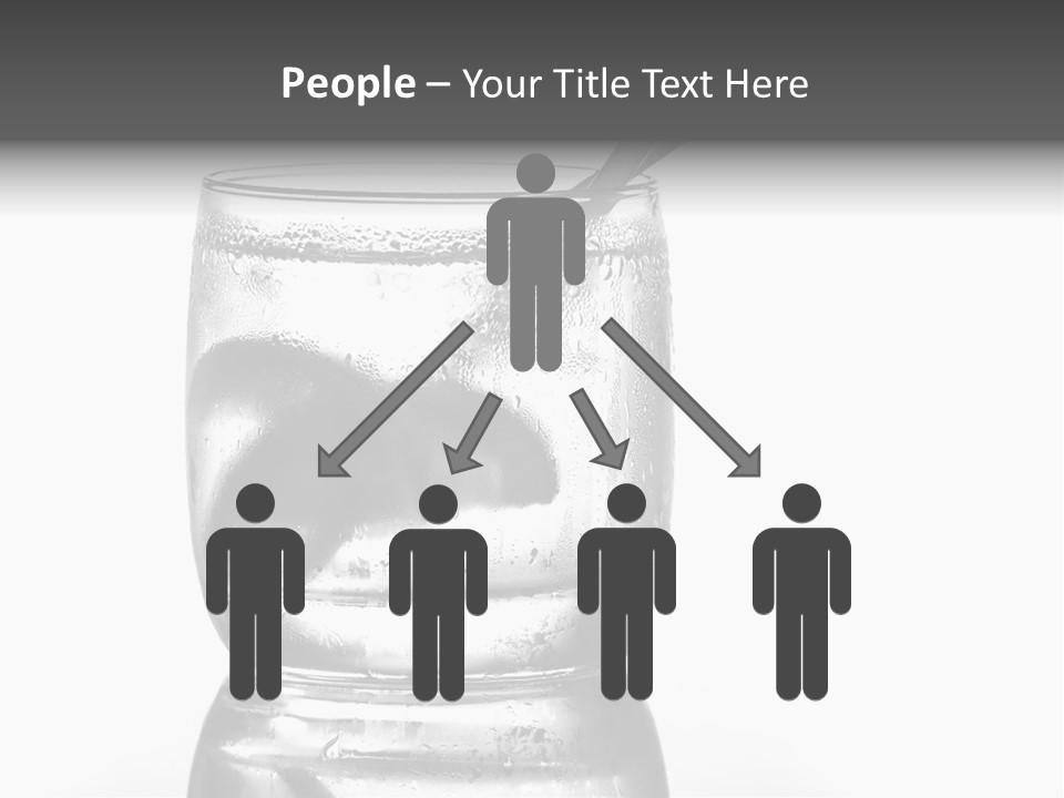 A Glass Of Water With A Spoon In It PowerPoint Template