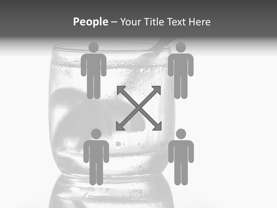 A Glass Of Water With A Spoon In It PowerPoint Template