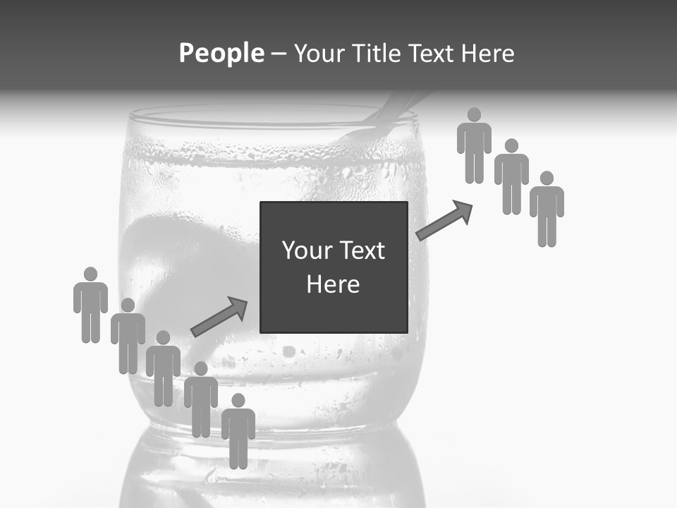 A Glass Of Water With A Spoon In It PowerPoint Template