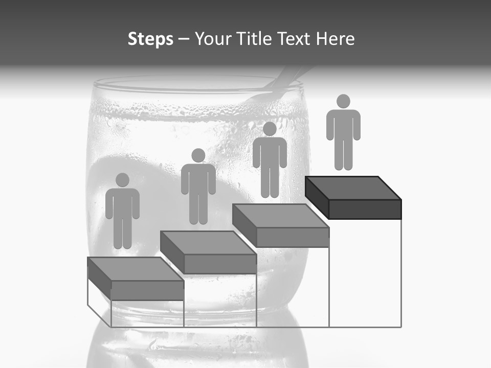 A Glass Of Water With A Spoon In It PowerPoint Template