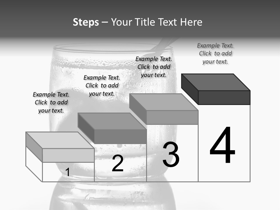 A Glass Of Water With A Spoon In It PowerPoint Template