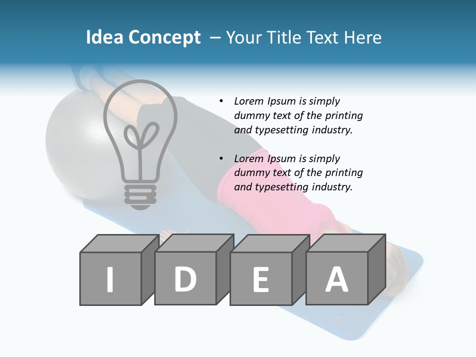 Ball Y White PowerPoint Template