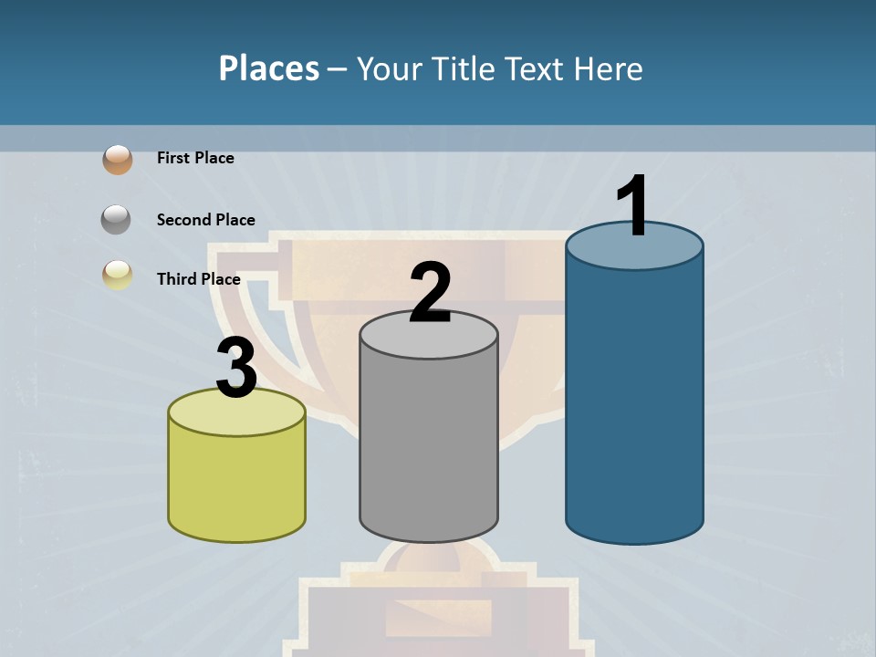 Graphic Illustration Gold PowerPoint Template