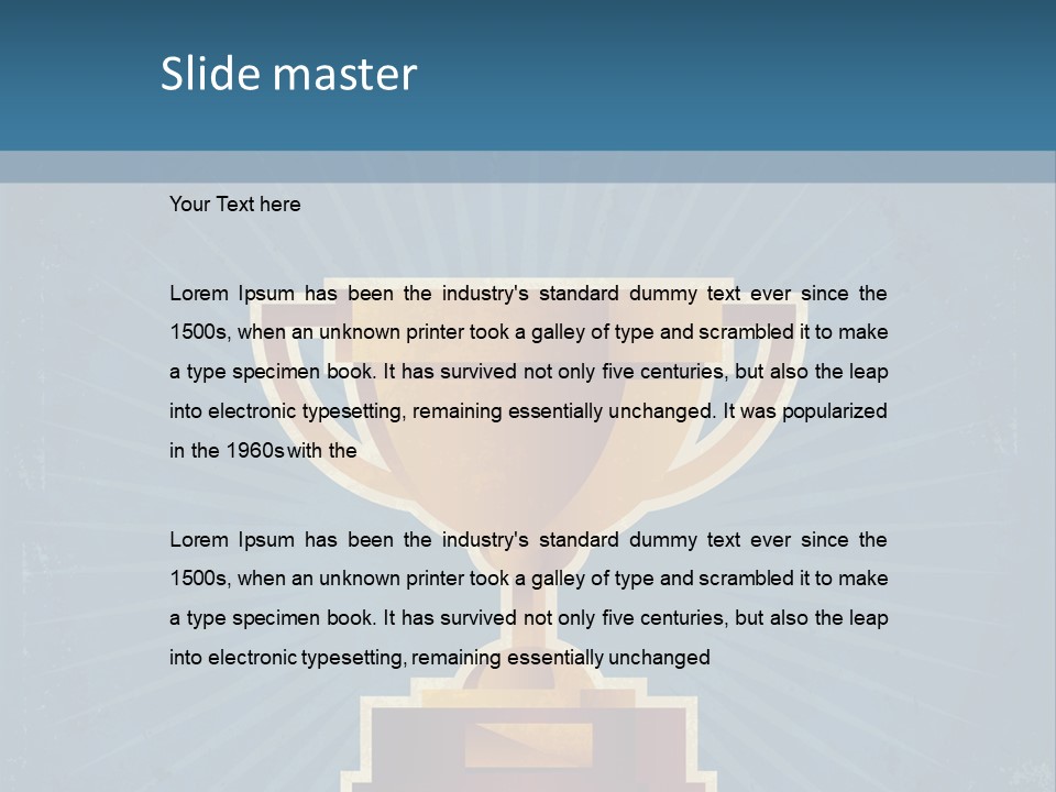 Graphic Illustration Gold PowerPoint Template