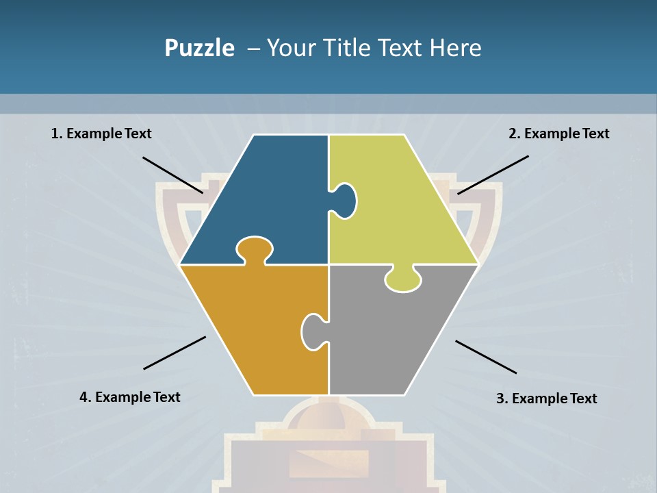 Graphic Illustration Gold PowerPoint Template