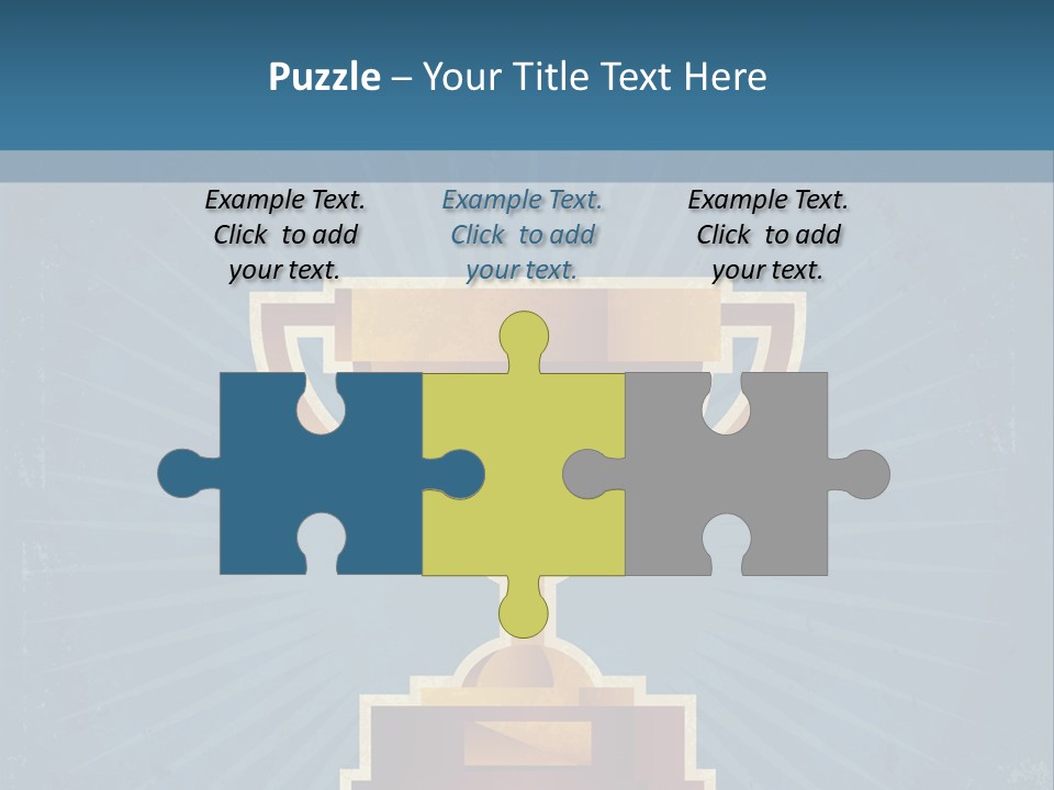 Graphic Illustration Gold PowerPoint Template