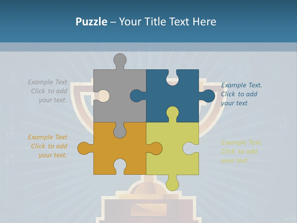 Graphic Illustration Gold PowerPoint Template