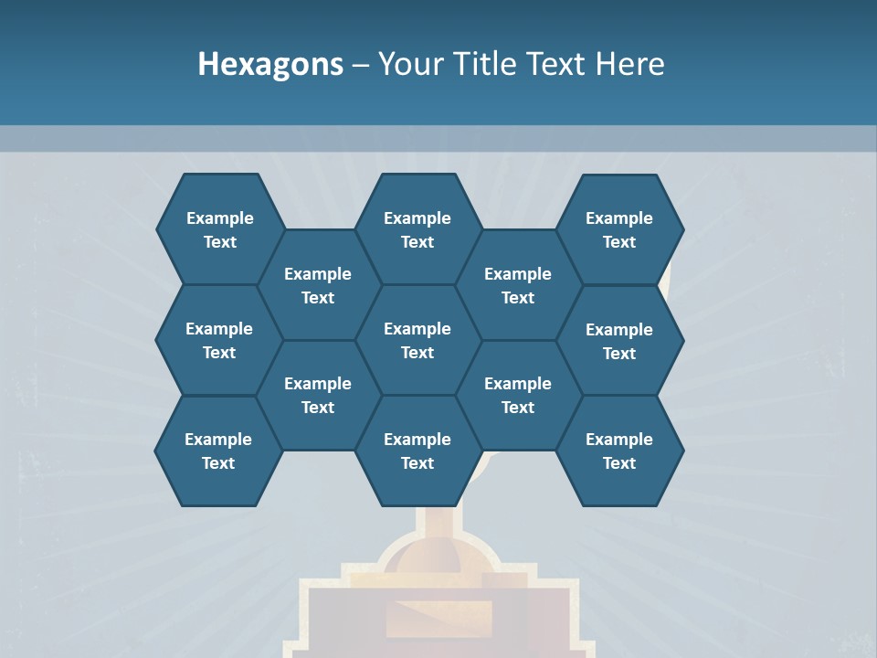 Graphic Illustration Gold PowerPoint Template