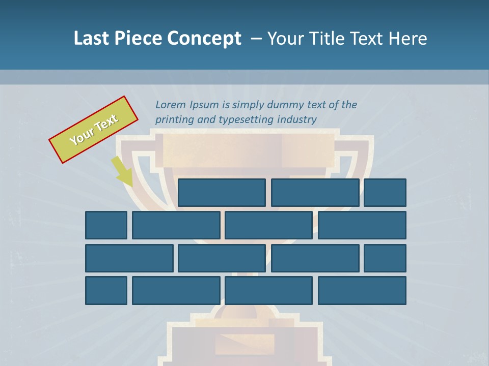 Graphic Illustration Gold PowerPoint Template