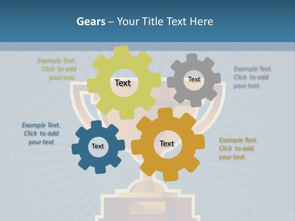 Graphic Illustration Gold PowerPoint Template