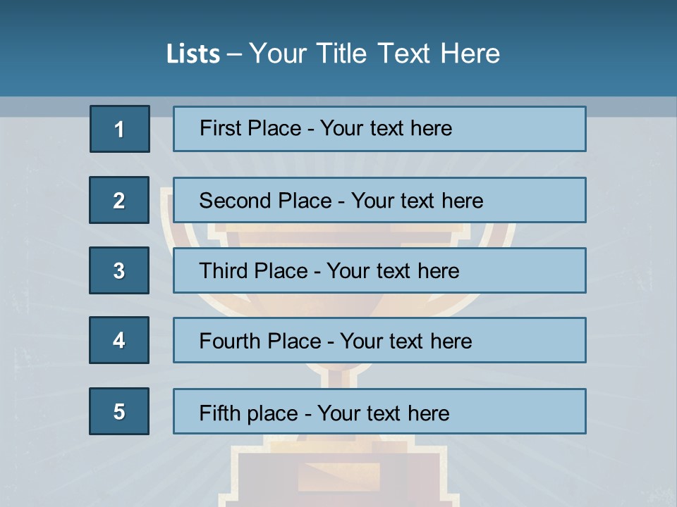 Graphic Illustration Gold PowerPoint Template