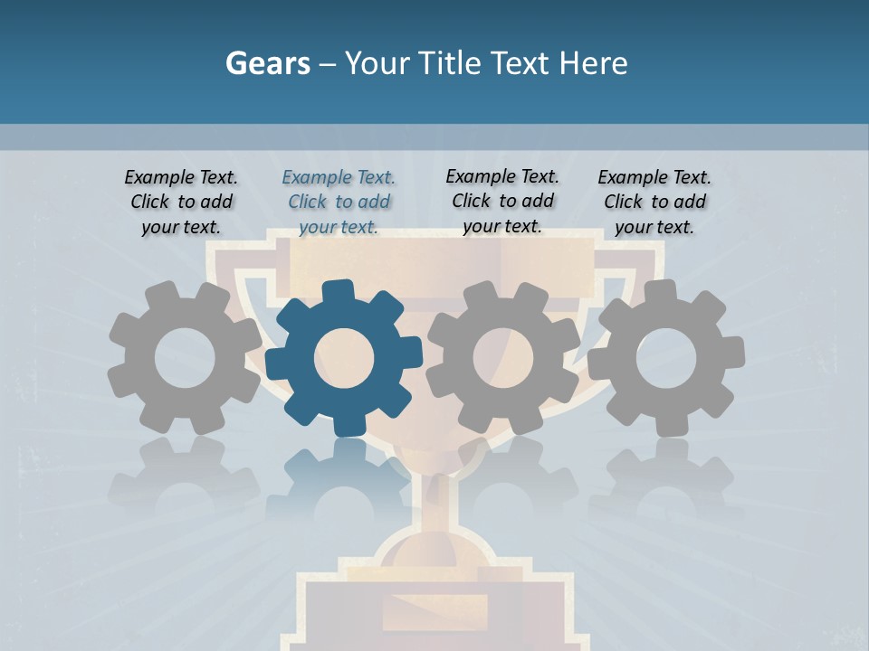 Graphic Illustration Gold PowerPoint Template