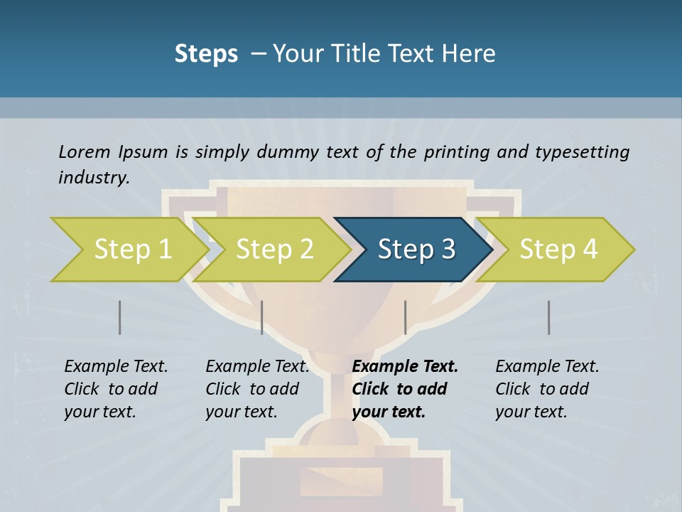 Graphic Illustration Gold PowerPoint Template