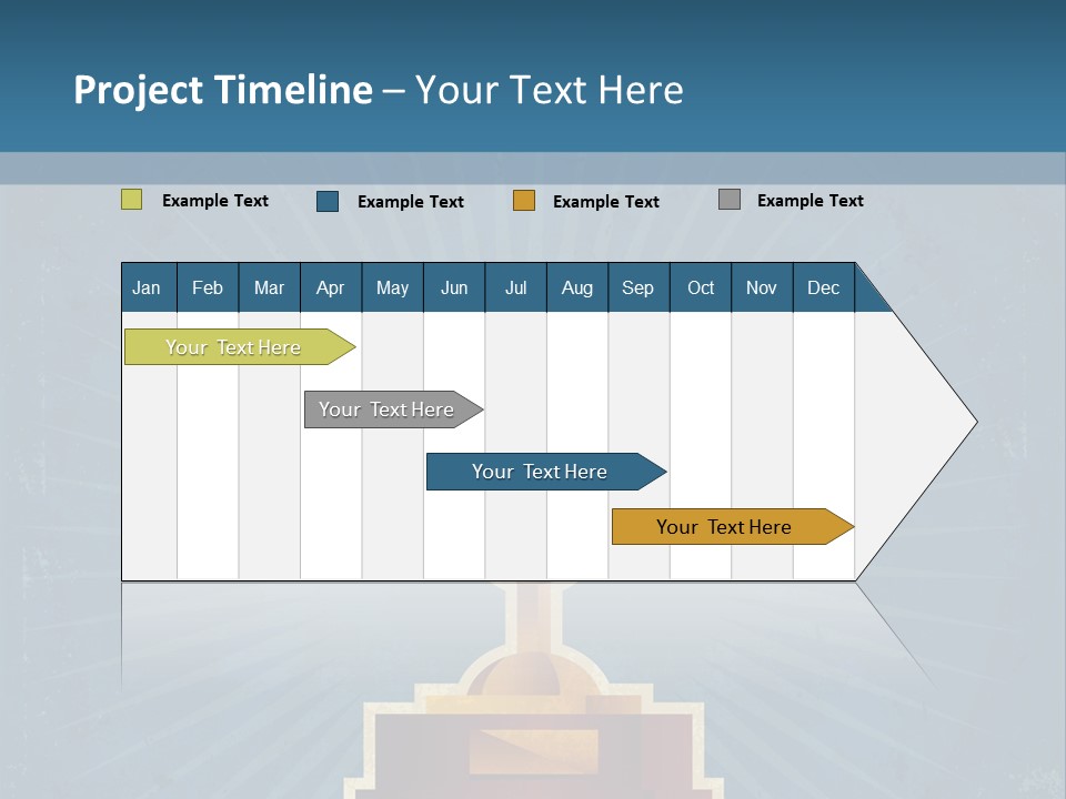 Graphic Illustration Gold PowerPoint Template