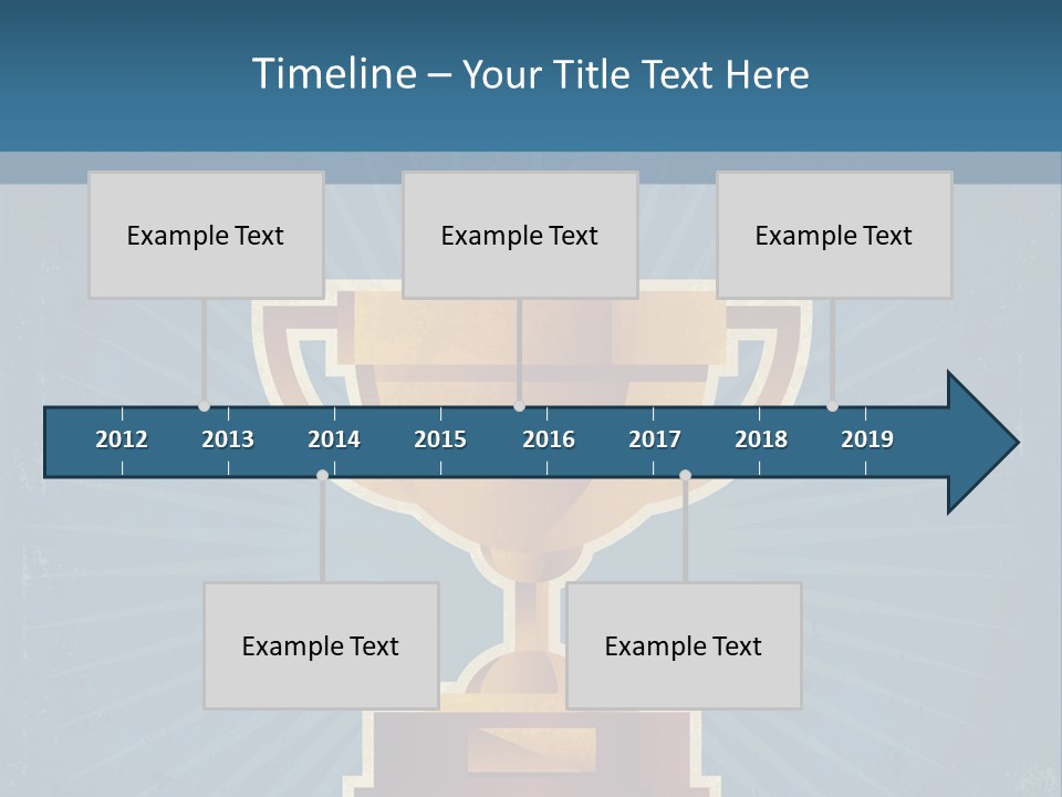 Graphic Illustration Gold PowerPoint Template