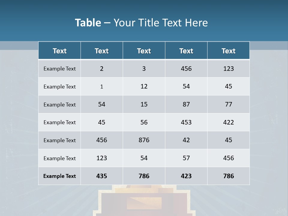 Graphic Illustration Gold PowerPoint Template