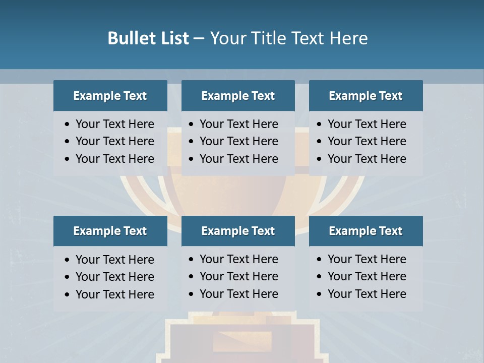 Graphic Illustration Gold PowerPoint Template