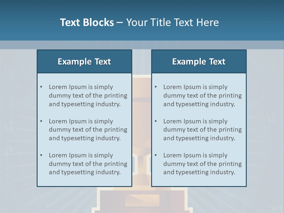 Graphic Illustration Gold PowerPoint Template