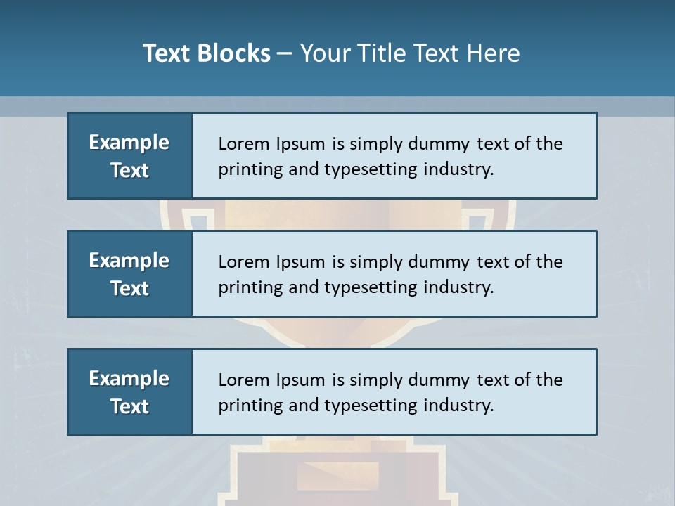Graphic Illustration Gold PowerPoint Template