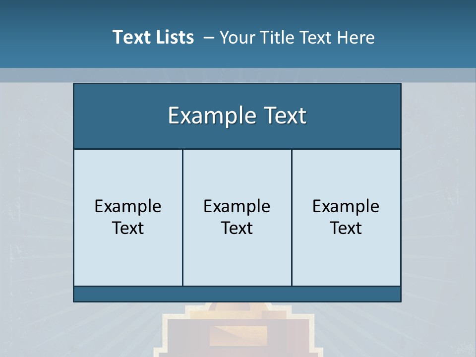 Graphic Illustration Gold PowerPoint Template