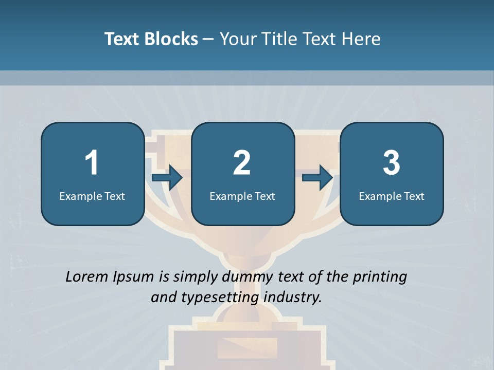 Graphic Illustration Gold PowerPoint Template