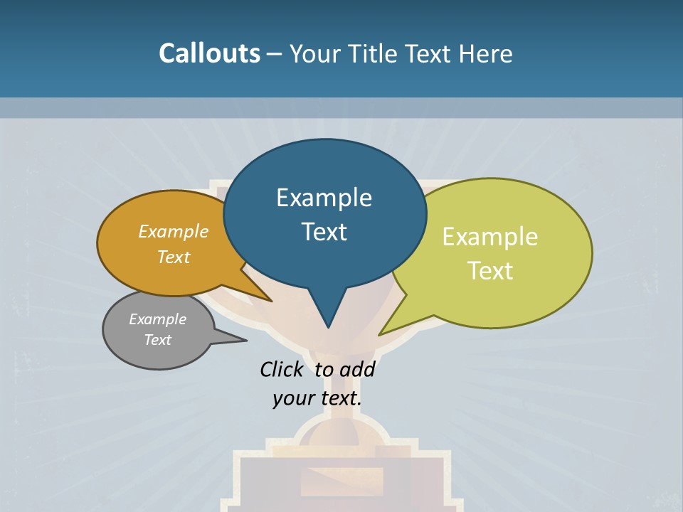 Graphic Illustration Gold PowerPoint Template