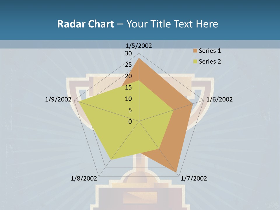 Graphic Illustration Gold PowerPoint Template