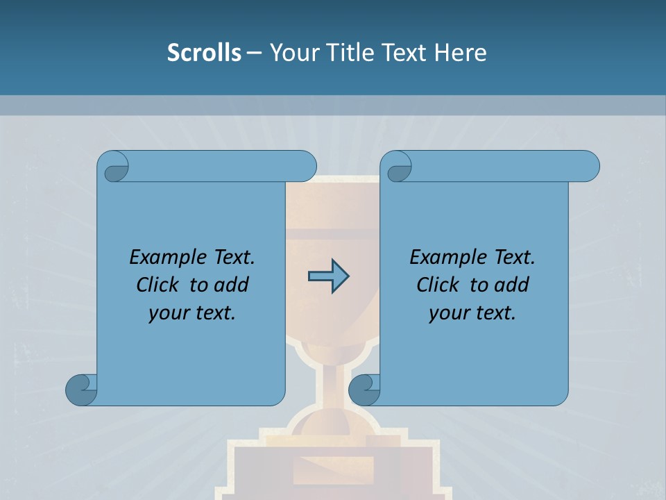Graphic Illustration Gold PowerPoint Template