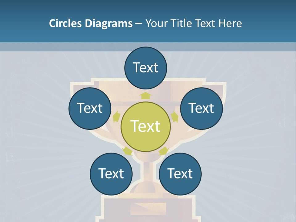 Graphic Illustration Gold PowerPoint Template