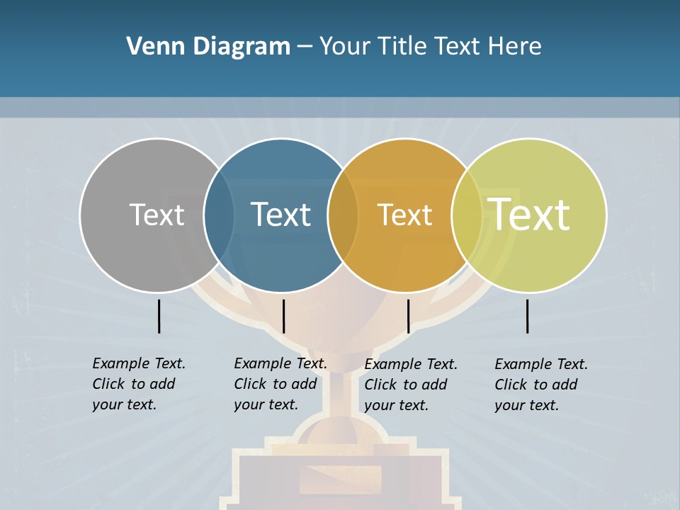 Graphic Illustration Gold PowerPoint Template