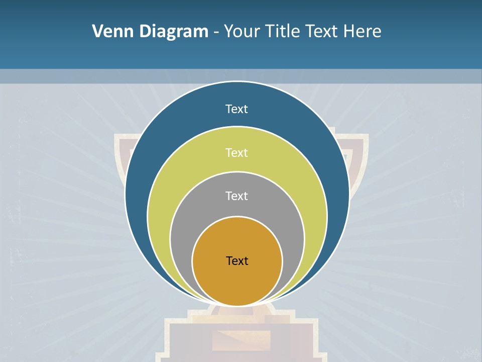 Graphic Illustration Gold PowerPoint Template