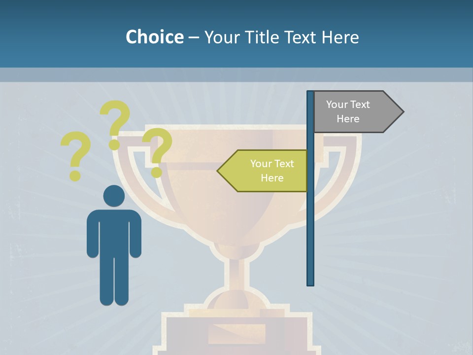 Graphic Illustration Gold PowerPoint Template