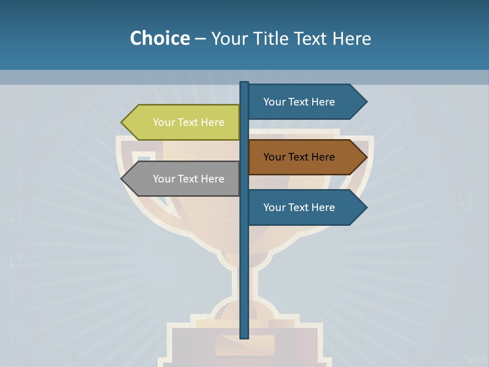 Graphic Illustration Gold PowerPoint Template
