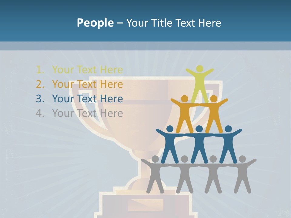 Graphic Illustration Gold PowerPoint Template