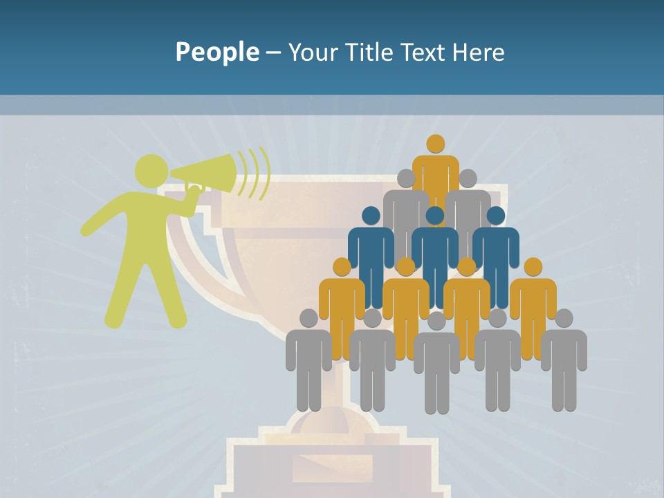 Graphic Illustration Gold PowerPoint Template