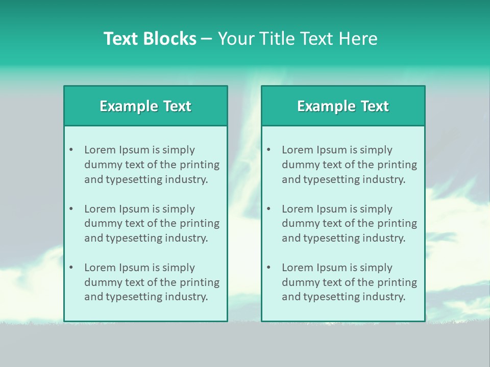 Process Treatment Hydration PowerPoint Template