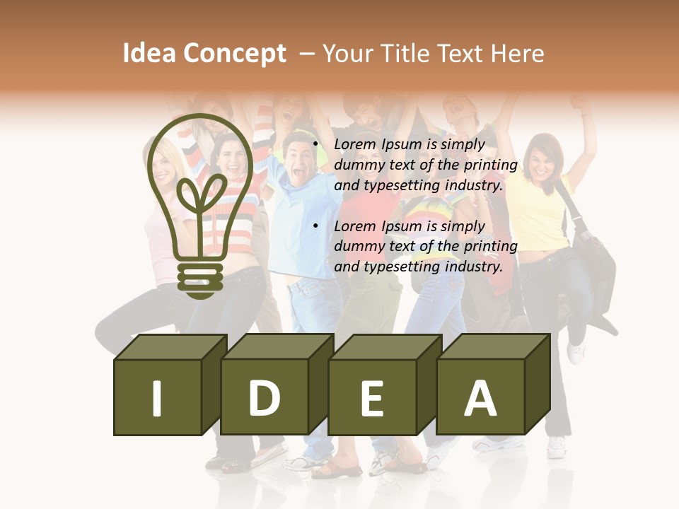 Gladness Isolated Happiness PowerPoint Template