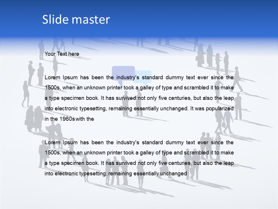 Set Bubble Community PowerPoint Template