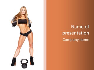 Activity Fitness Kettlebell PowerPoint Template