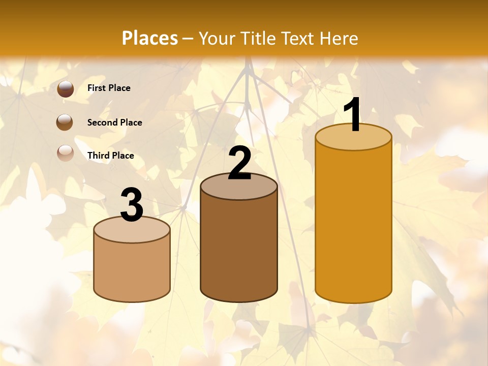 Closeup Color Leaf PowerPoint Template