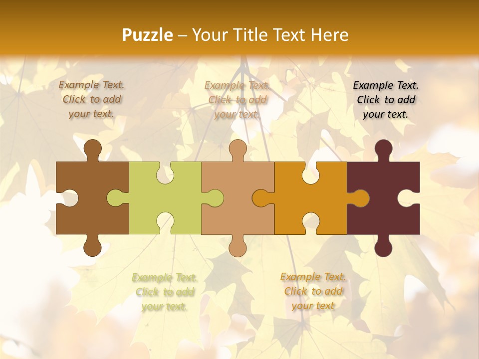 Closeup Color Leaf PowerPoint Template