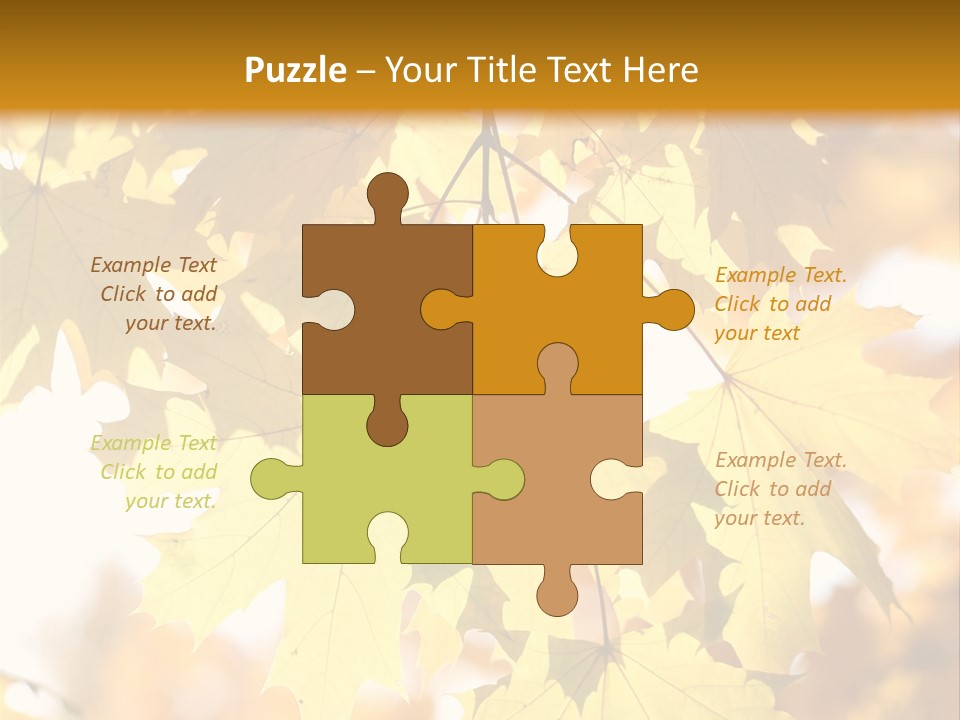 Closeup Color Leaf PowerPoint Template