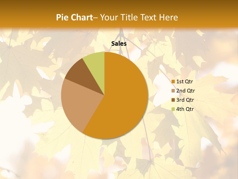 Closeup Color Leaf PowerPoint Template