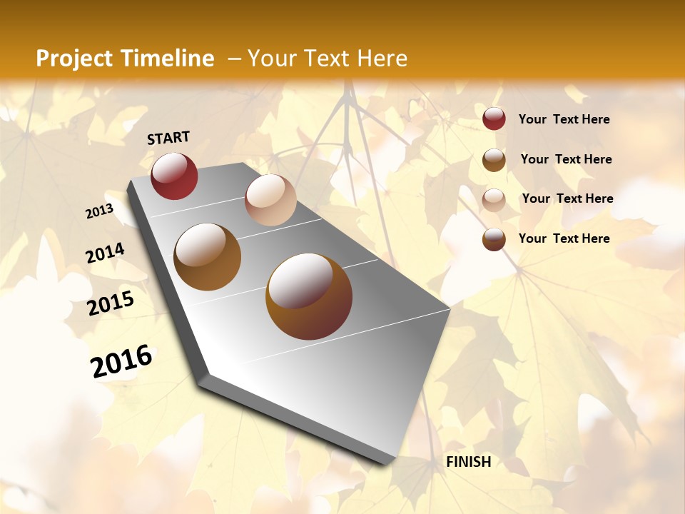 Closeup Color Leaf PowerPoint Template
