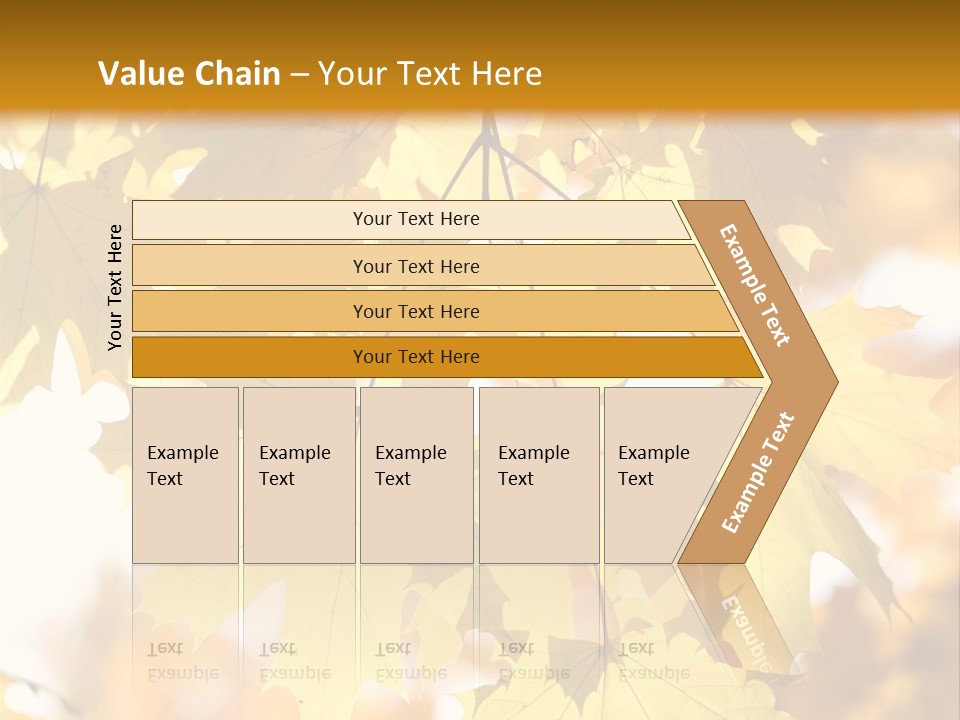 Closeup Color Leaf PowerPoint Template