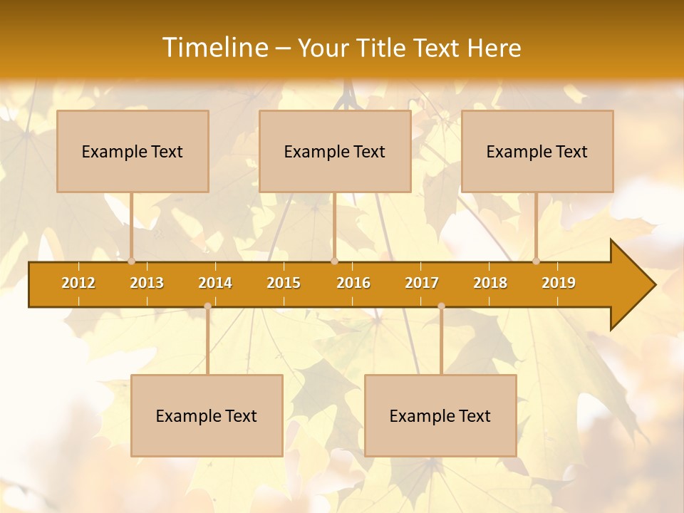 Closeup Color Leaf PowerPoint Template