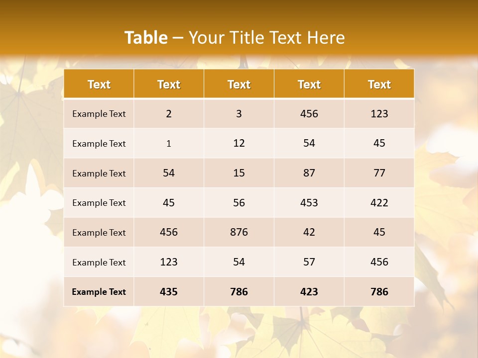 Closeup Color Leaf PowerPoint Template