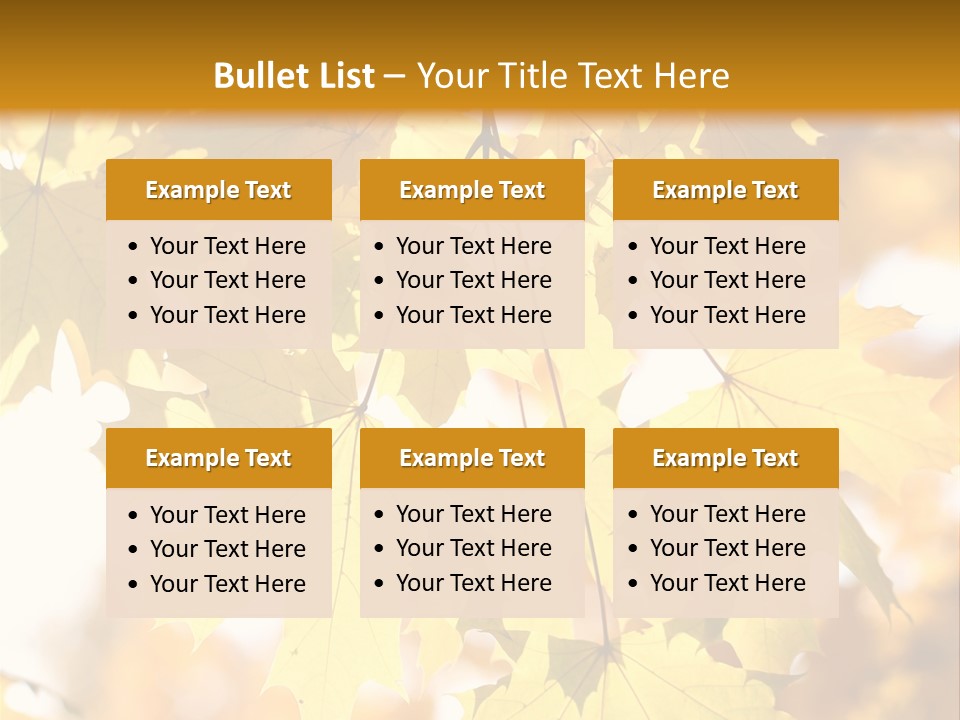 Closeup Color Leaf PowerPoint Template