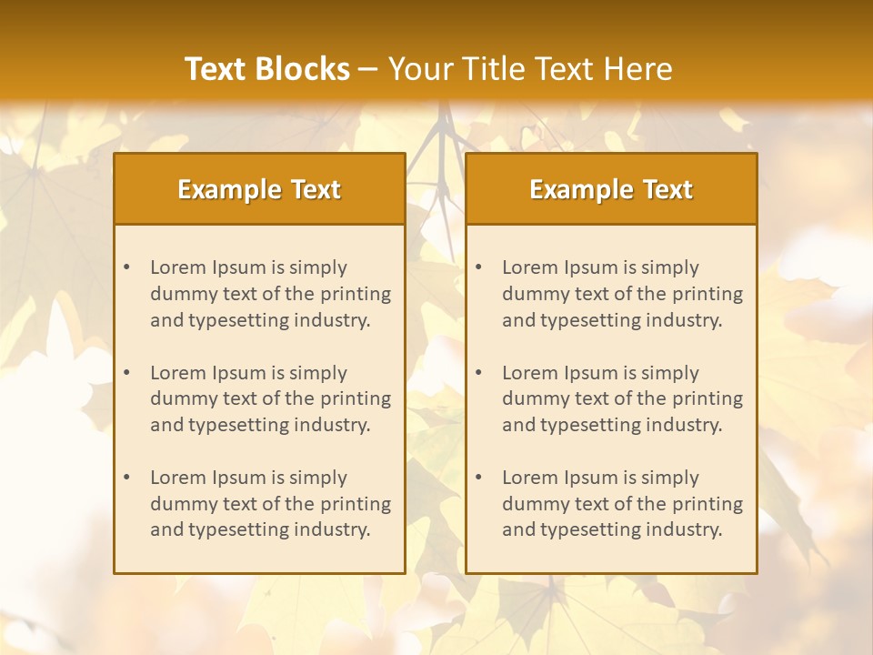 Closeup Color Leaf PowerPoint Template